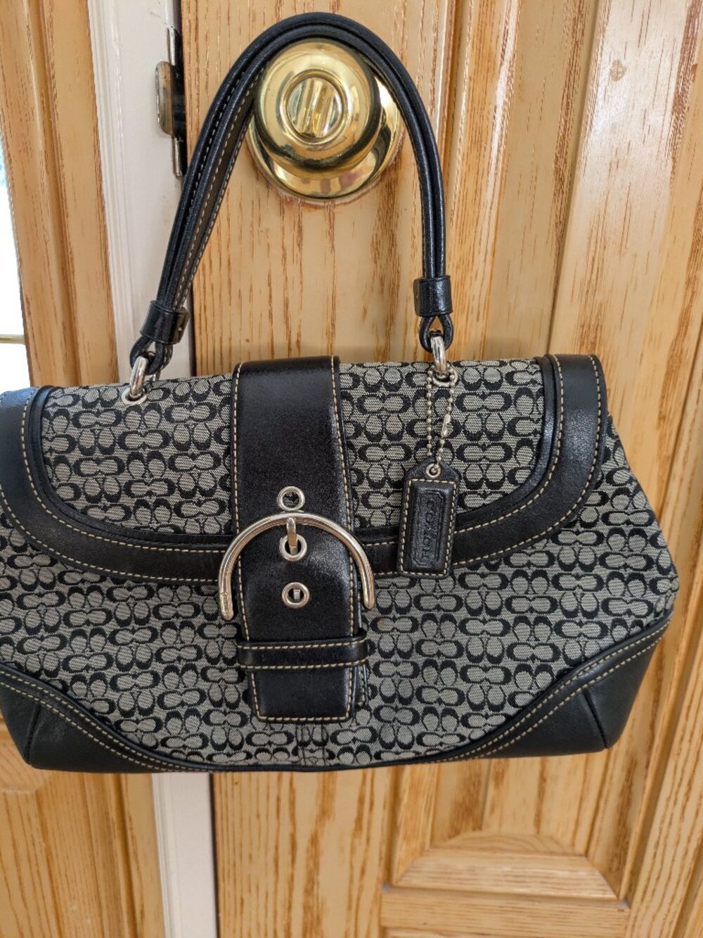 Coach Soho Mini Signature Top Handle Bag